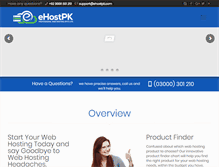 Tablet Screenshot of ehostpk.com